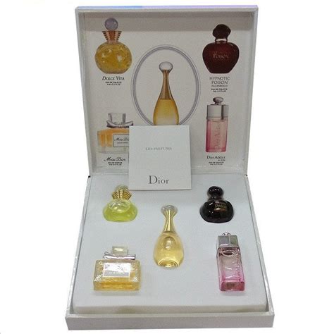 5 dior perfume minis|Dior perfume miniatures gift sets.